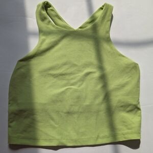 Beyond Yoga Tank Focus Crop - Small - Lime Ice Heather
